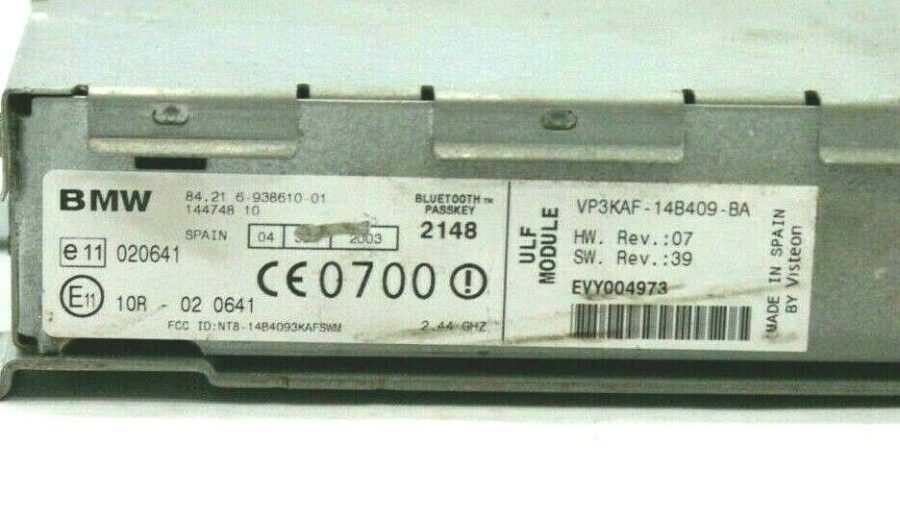 Unidad de Control de BLUETOOTH BMW 10R-020641 84.216-938610-01 - Imagen 2