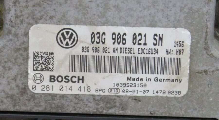 ECU SEAT ALTEA 03G906021SN 03G 906 021 SN 0281014418 0 281 014 418 - Image 5