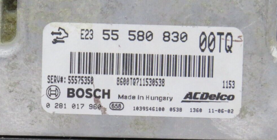 ECU OPEL CORSA D 1.3 55580830 5558083000TQ 0281017960 0 281 017 960 - Image 5