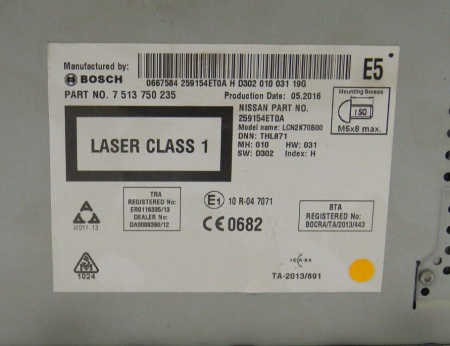 NISSAN X-TRAIL Multifunction Display 7513750235 7 513 750 235 259154ET0A - Image 6