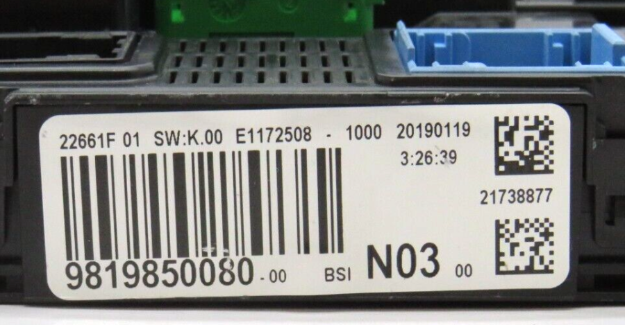 Caja de Fusibles PEUGEOT/CITROEN 9819850080 9819850080-00 BSIN0300 BSI-N03-00 - Imagen 6