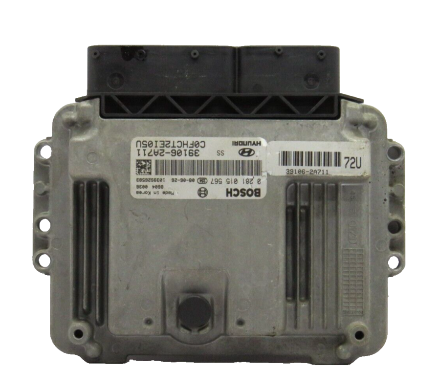 ECU Engine Control Unit KIA / HYUNDAI 0281015567 0 281 015 567 39106-2A711 - Image 2