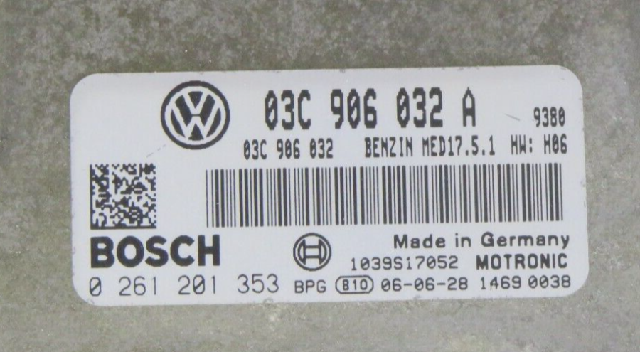 Centralita de Motor VW GOLF V 03C906032A 0261201353 03C 906 032 - Imagen 3