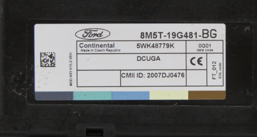 Modulo Electrónico FORD KUGA 8M5T19G481BG 8M5T-19G481-BG 5WK48779K 2007DJ0476 - Imagen 5