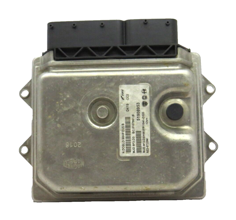ECU Centralita FIAT DOBLO 51908953 MJD8F3D3 MJD 8F3.D3 BC0107961B 9Z20T23M - Imagen 2