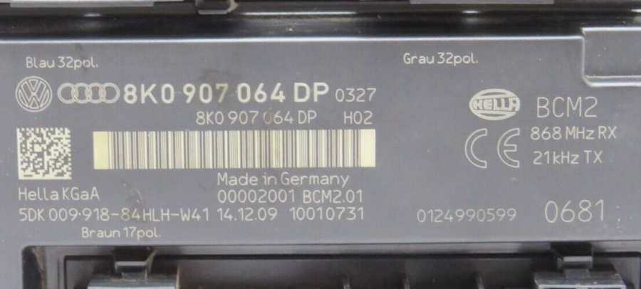Electronic Module AUDI (A4 A5 Q5) 8K0907064DP 5DK00991884 5DK 009.918-84 - Image 4