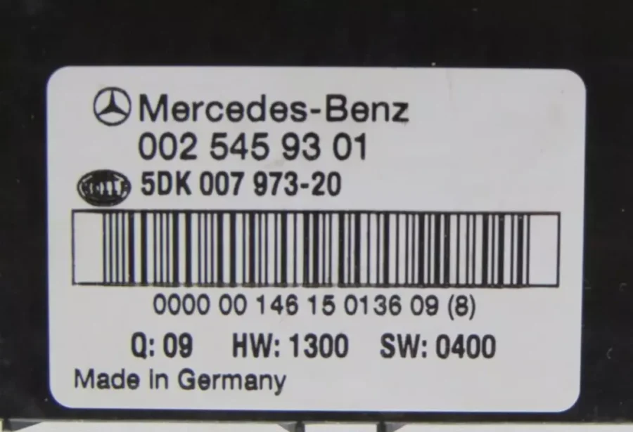 Fuse Box MERCEDES-BENZ C-CLASS 0025459301 002 545 93 01 5DK00797320 - Image 5