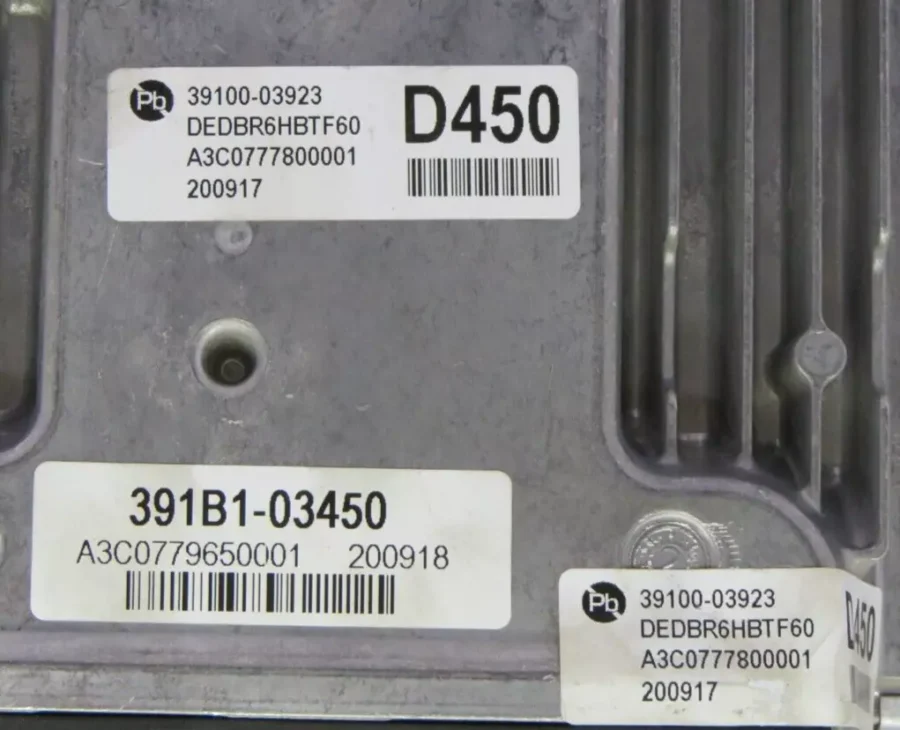 Engine Control Unit KIA NIRO 391B103450 391B1-03450 3911003923 3910003923 - Image 4