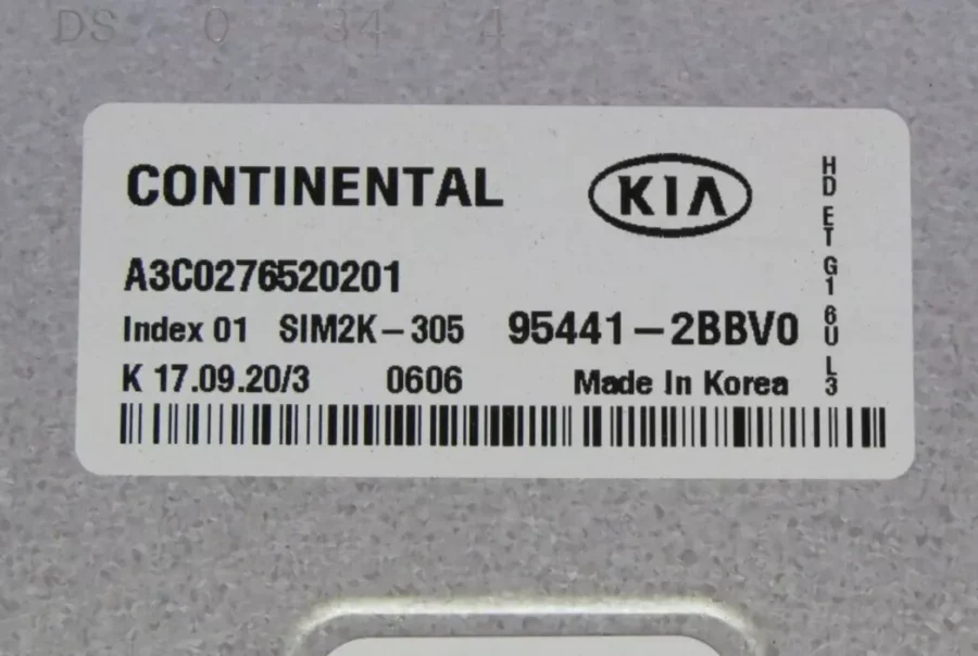 Centralita de Motor KIA NIRO 954412BBV0 954412BBVO 95441-2BBV0 A3C0276520201 - Imagen 5