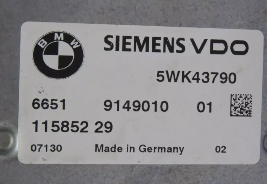 Electronic Module BMW 5/6 SERIES E60 E61 E63 E64 66519149010 5WK43790 11585229 - Image 5