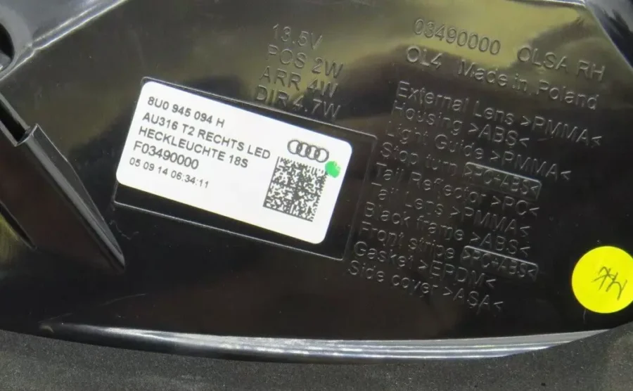 Piloto Trasero Derecho AUDI Q3 8U0945094H 8U0 945 094 H F03490000 - Imagen 6
