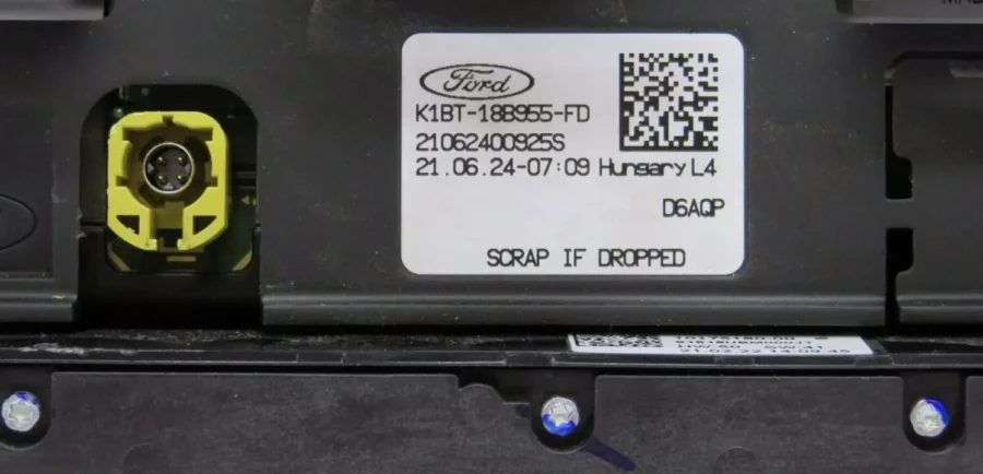 Multifunction Display FORD FIESTA K1BT18B955FD K1BT-18B955-FD 21062400925S - Image 7
