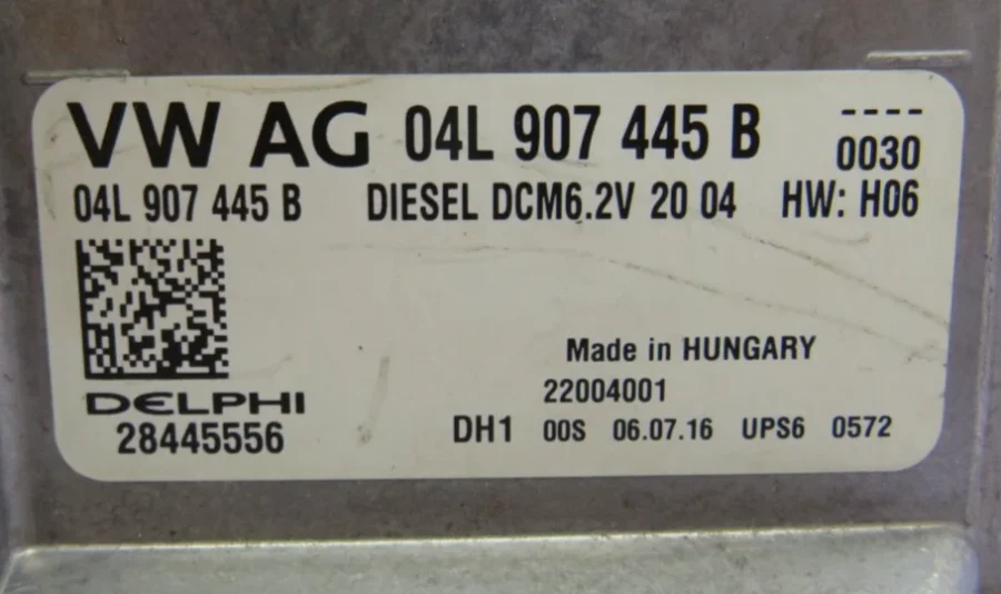 Engine control unit VW GOLF/AUDI A3/SKODA OCTAVIA/SEAT 04L907445B 28445556 - Image 8
