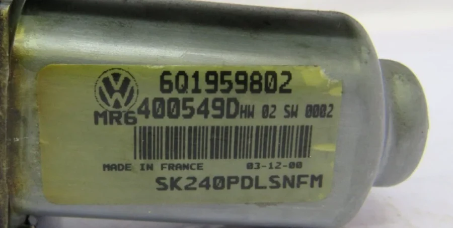 Front Window Motor SKODA FABIA 6Q1959802 - Image 8