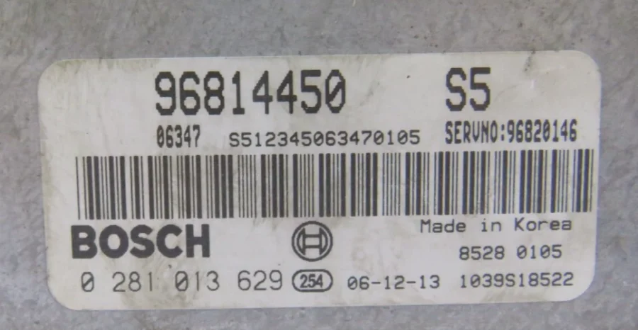 Centralita de Motor CHEVROLET EPICA 96814450S5 96814450 0281013629 96820146 - Imagen 8