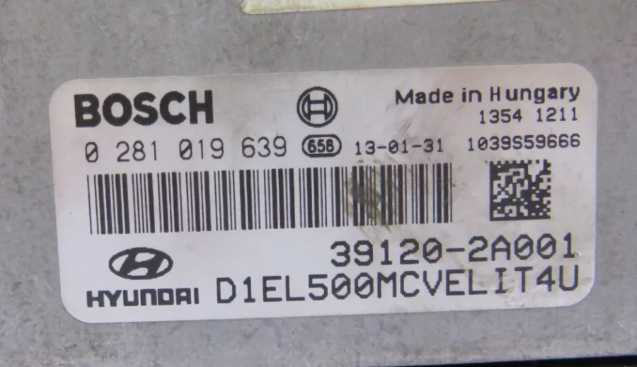 Centralita del Motor HYUNDAI IX35 391202A001 39120-2A001 0281019639 - Imagen 8