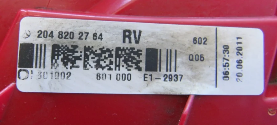 Piloto Trasero Derecho MERCEDES-BENZ CLASE C W204 A2048202764 A 204 820 27 64 - Imagen 12