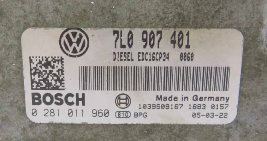 Centralita del Motor VW TOUAREG 7L0907401 7L0 907 401 0281011960 0 281 011 960 - Imagen 7