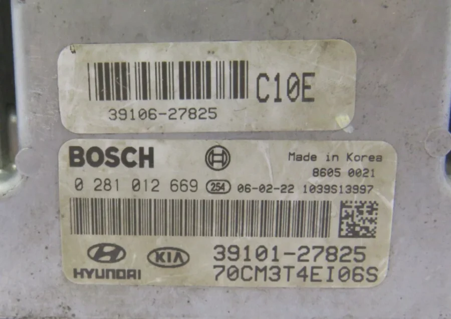 Centralita del Motor HYUNDAI SANTA FE 3910127825 39101-27825 0281012669 - Imagen 7