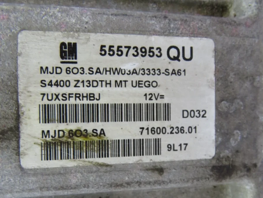Centralita OPEL CORSA D 55573953QU 55573953 7160023601 MJD603.SA MJD6O3.SA - Imagen 6