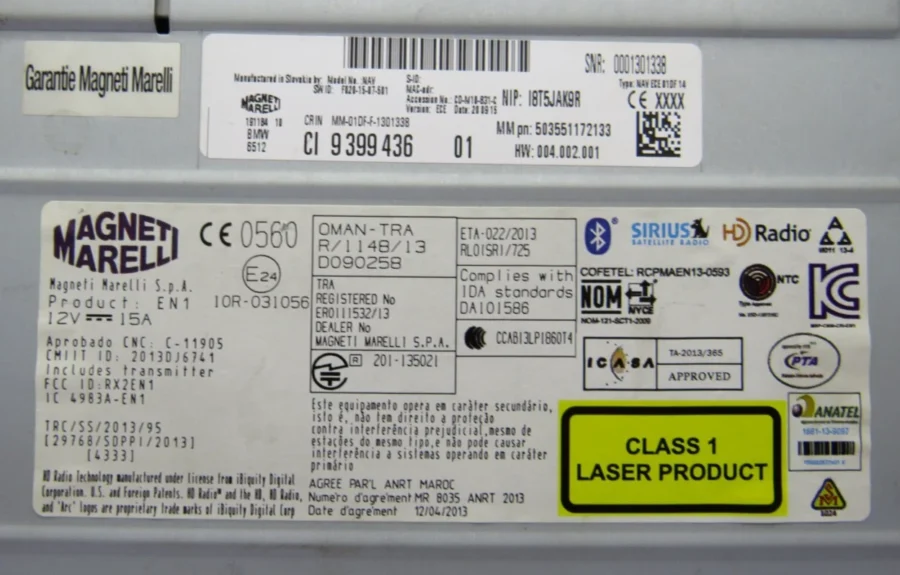 Sistema Audio/Radio CD BMW SERIE 2 CI939943601 CI 9 399 436 01 - Imagen 10