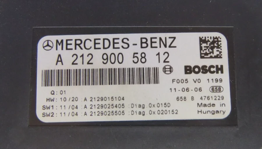 Fuse Box MERCEDES-BENZ W204 A2129005812 A2129015104 A2129025405 - Image 9
