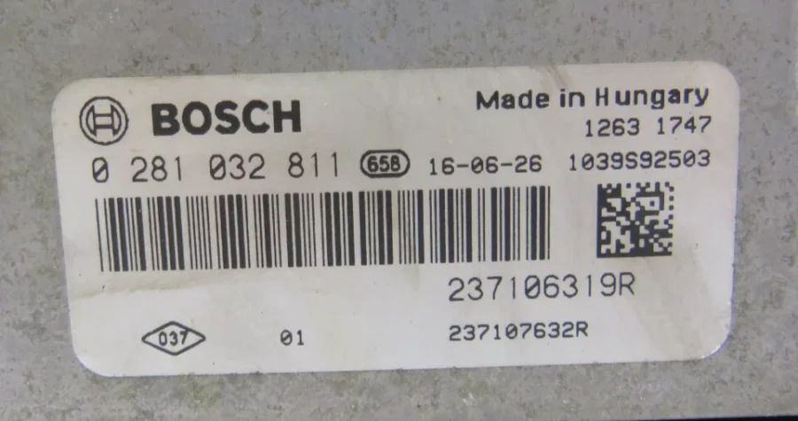 Centralita del Motor DACIA /RENAULT 237106319R 0281032811 0 281 032 811 - Imagen 7