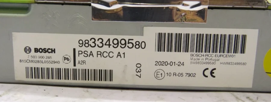 Sistema Audio/Radio CD CITROEN / PEUGEOT 9833499580 - Imagen 10