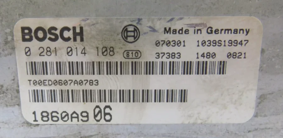 Engine Control Unit MITSUBISHI OUTLANDER 1860A906 0281014108 0 281 014 108 - Image 7