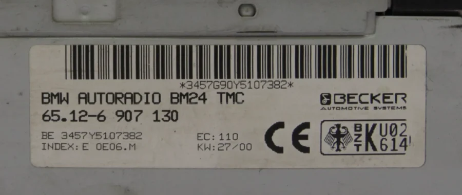 BMW 3 Series Audio/CD Radio System 65126907130 65.12-6 907 130 - Image 6