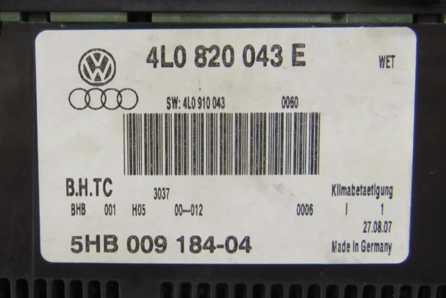 Mando del Climatizador AUDI Q7 4L0820043E 4L0 820 043 E 5HB00918404 - Imagen 9