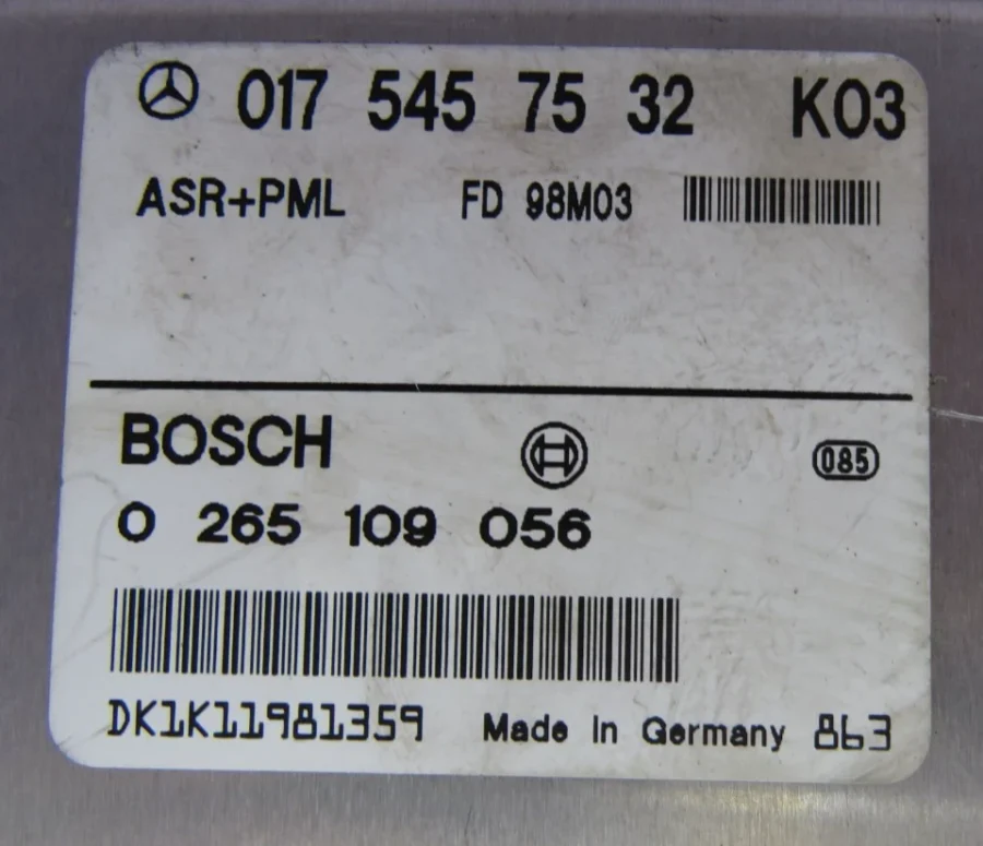 ASR control unit MERCEDES-BENZ E-CLASS W210 0175457532 0265109056 0 265 109 056 - Image 7