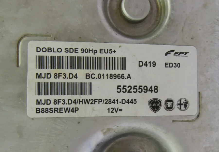 FIAT DOBLO Motorcycle Control Unit 55255948 BC0118966A BC.0118966.A MJD8F3D4 - Image 7