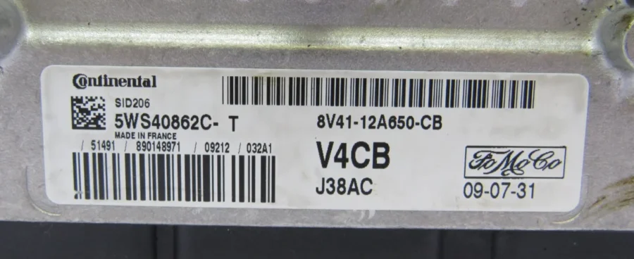 Engine Control Unit FORD KUGA 8V4112A650CB 8V41-12A650-CB 5WS40862CT - Image 8