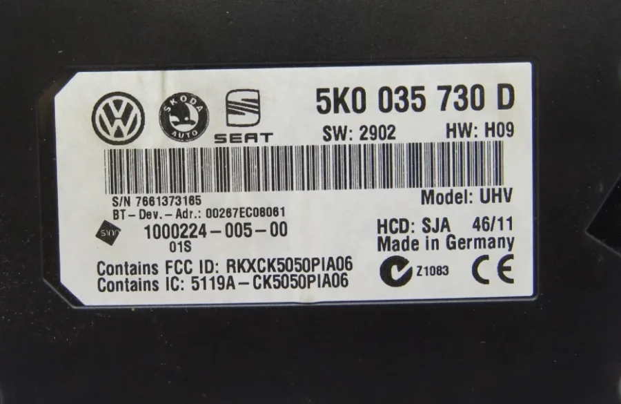 Electronic Module VW GOLF/PASSAT 5K0035730D 5K0 035 730 D 100022400500 - Image 8